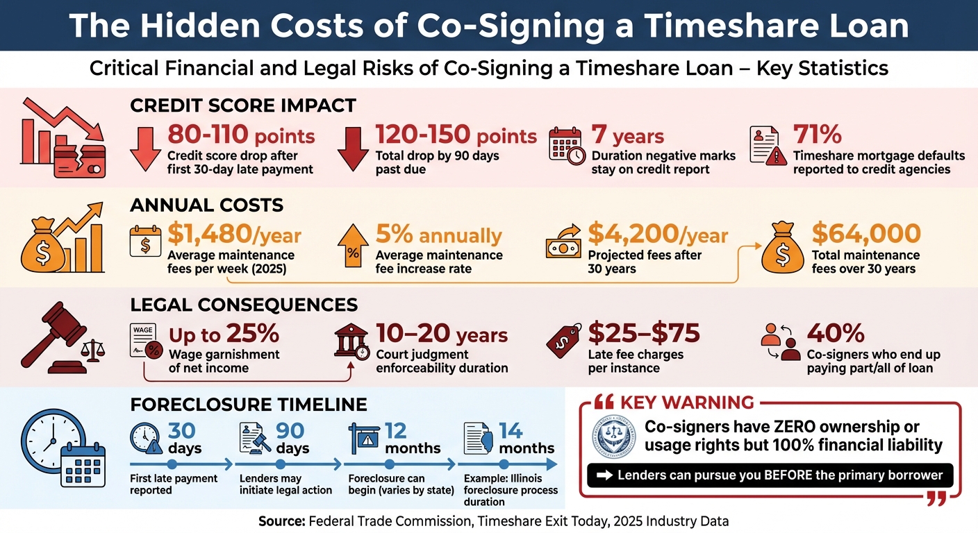 Financial Impact of Co-Signing a Timeshare Loan: Key Statistics and Risks