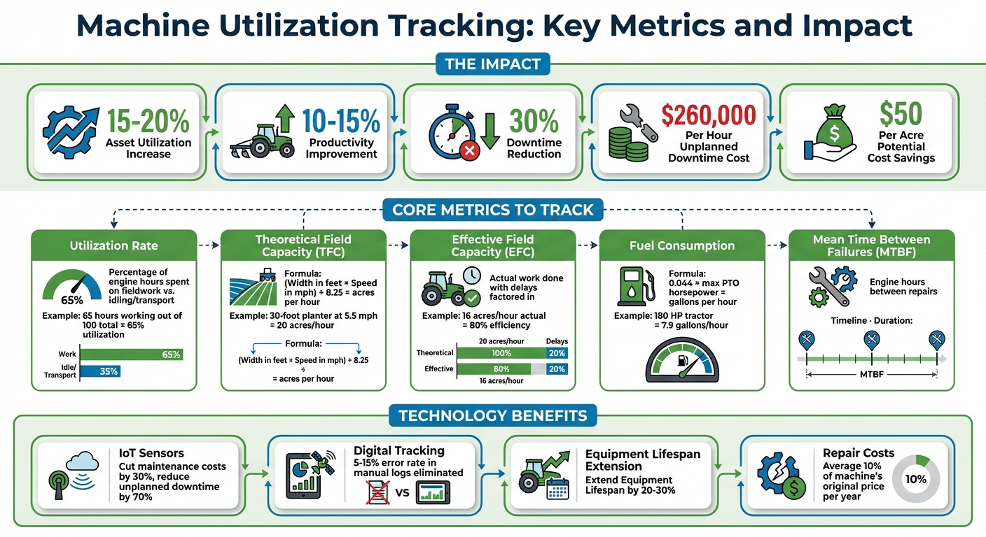 Machine Utilization Tracking: Key Metrics and Impact Statistics
