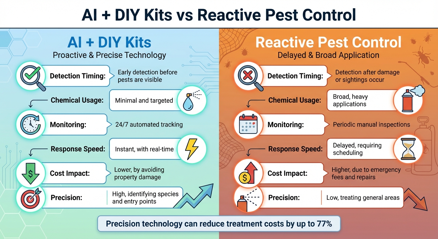 AI-Powered DIY Pest Control vs Traditional Reactive Methods Comparison