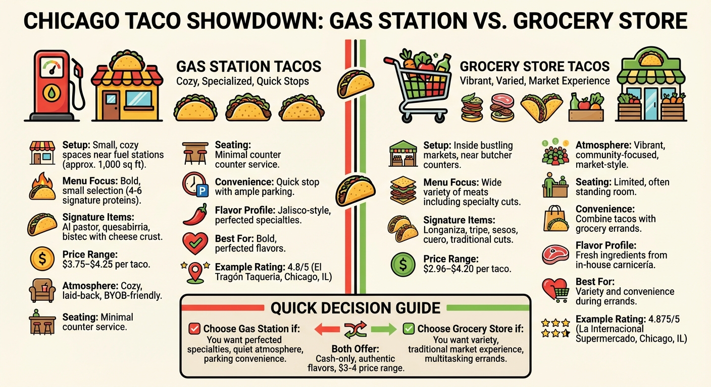 Gas Station vs Grocery Store Tacos in Chicago: Complete Comparison Guide
