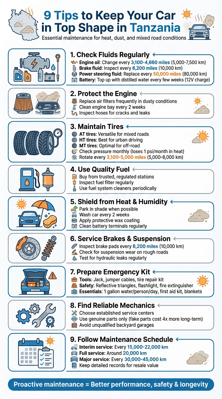 9 Essential Car Maintenance Tips for Tanzania's Driving Conditions