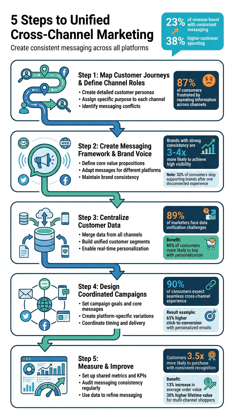 5-Step Cross-Channel Marketing Framework for Unified Messaging