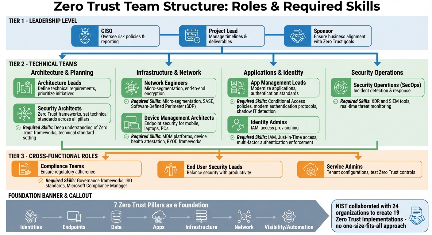 Zero Trust Team Roles and Required Skills Framework
