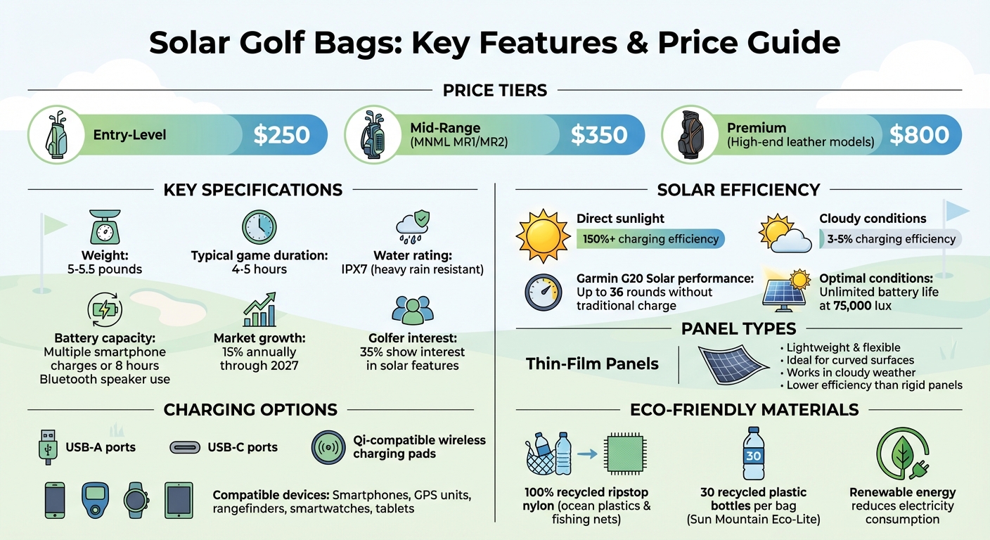 Solar Golf Bag Features and Price Comparison Guide
