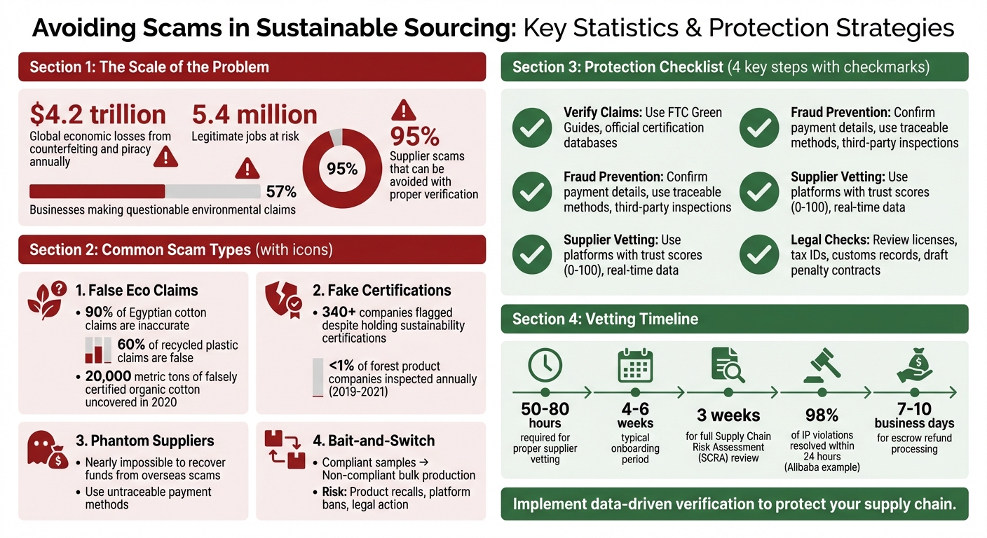 Common Sustainable Sourcing Scams: Types, Statistics and Prevention Methods