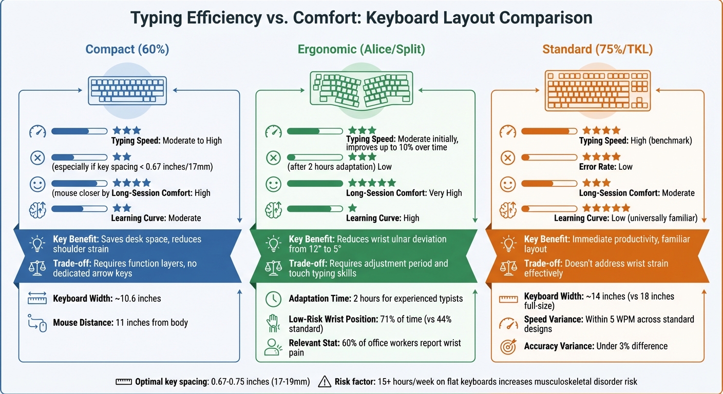 Keyboard Layout Comparison: Compact vs Ergonomic vs Standard
