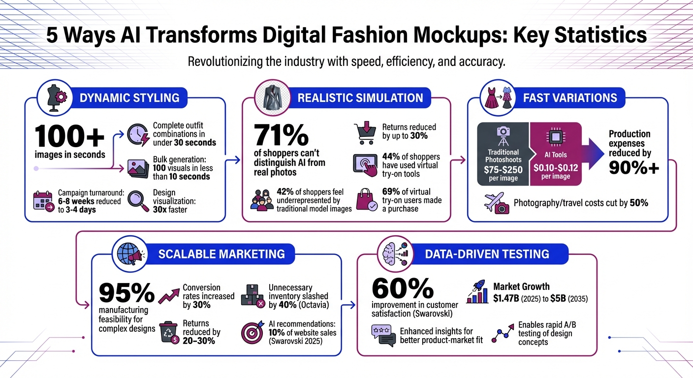 AI Fashion Mockups: Cost Savings and Performance Statistics