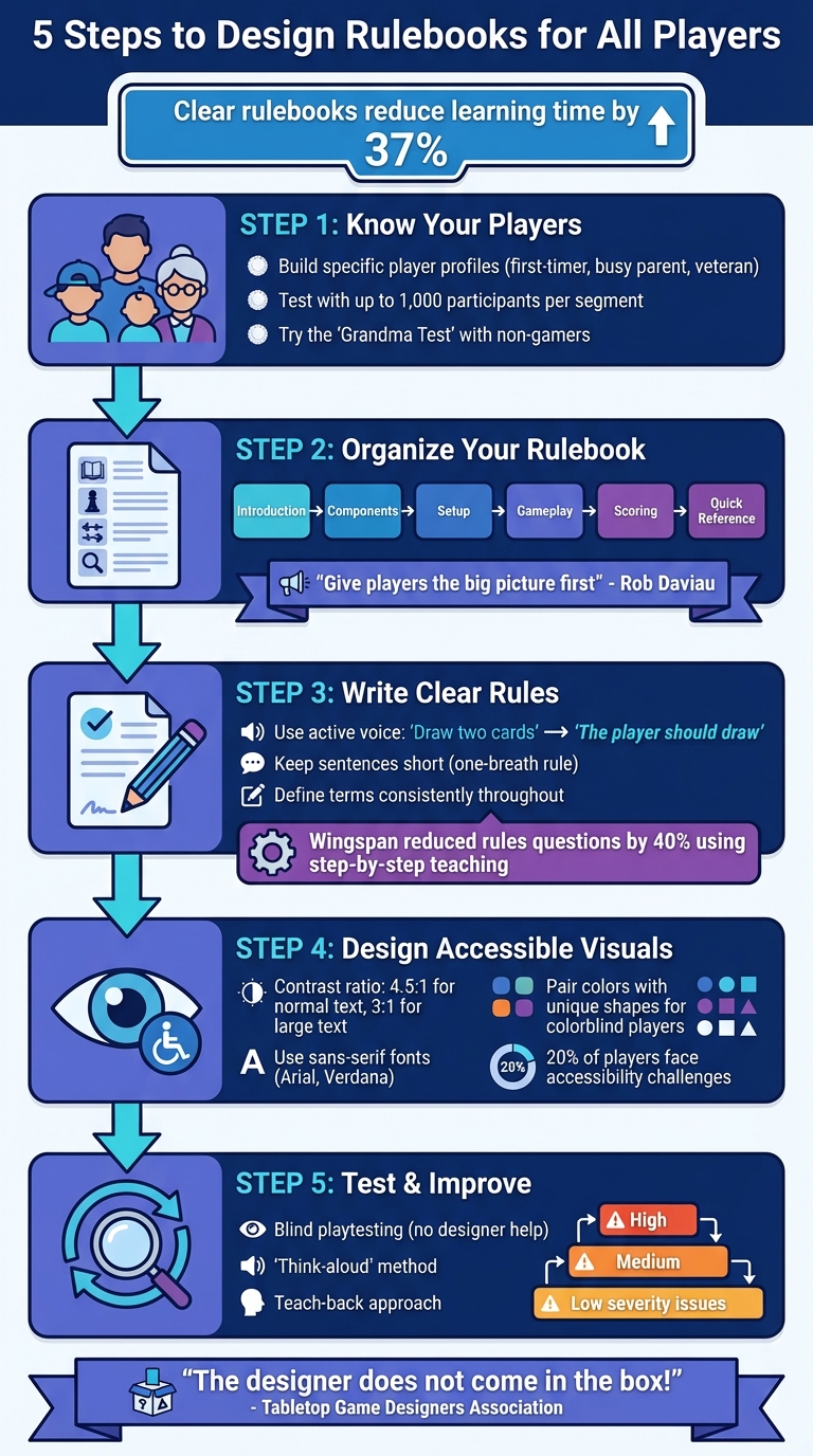 5-Step Process for Creating Accessible Game Rulebooks