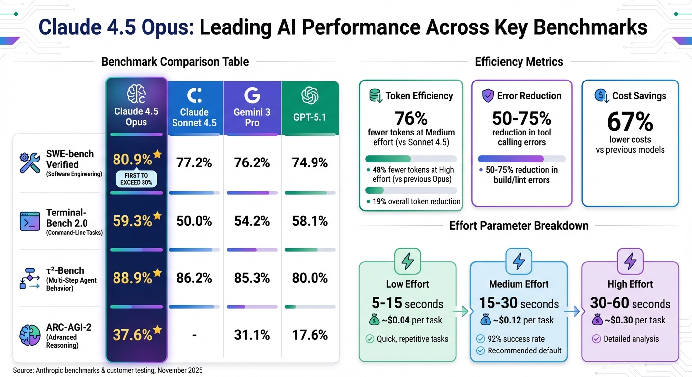 Claude 4.5 Opus Performance Benchmarks vs Competitors