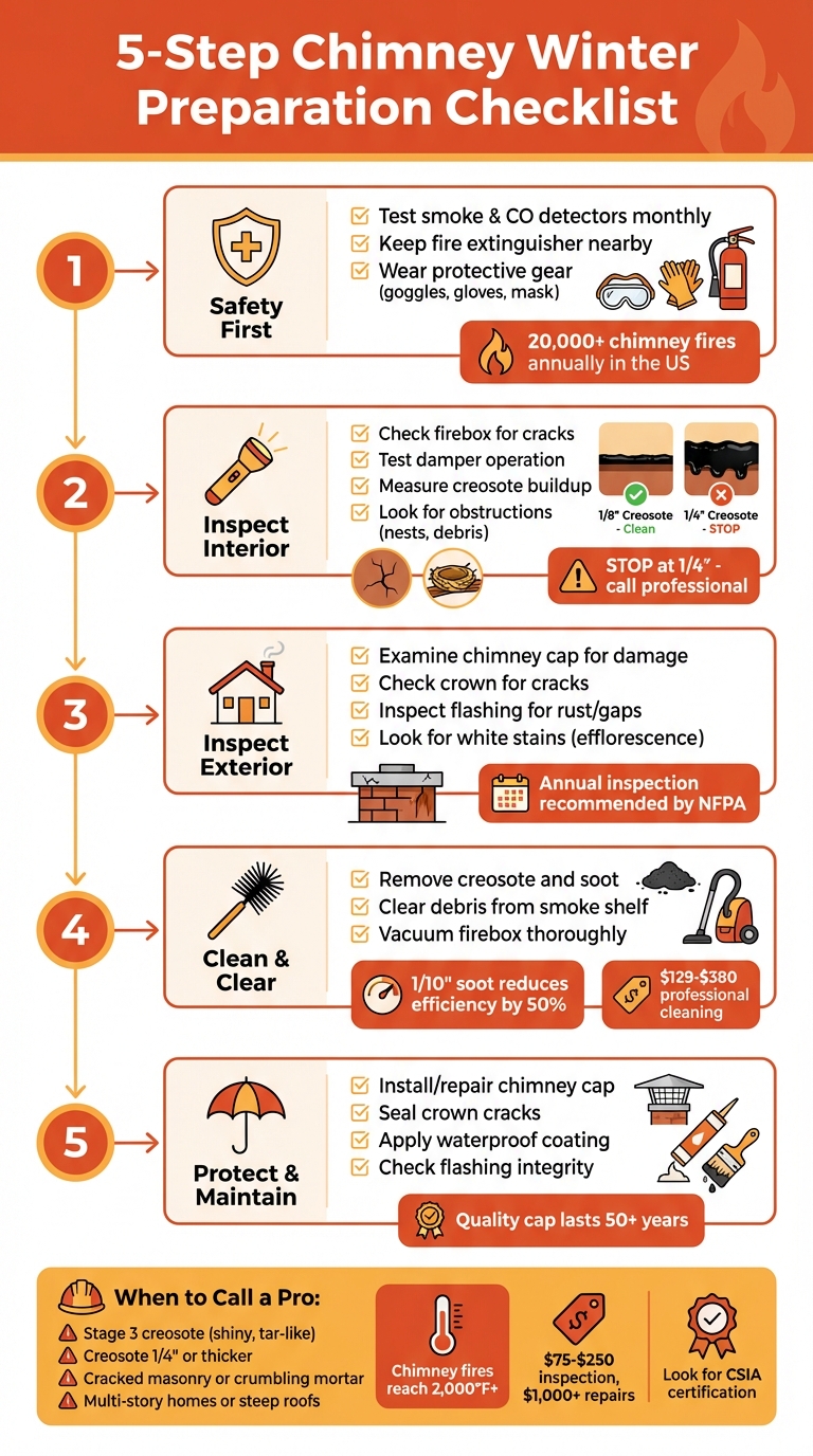 5-Step Chimney Winter Preparation Checklist