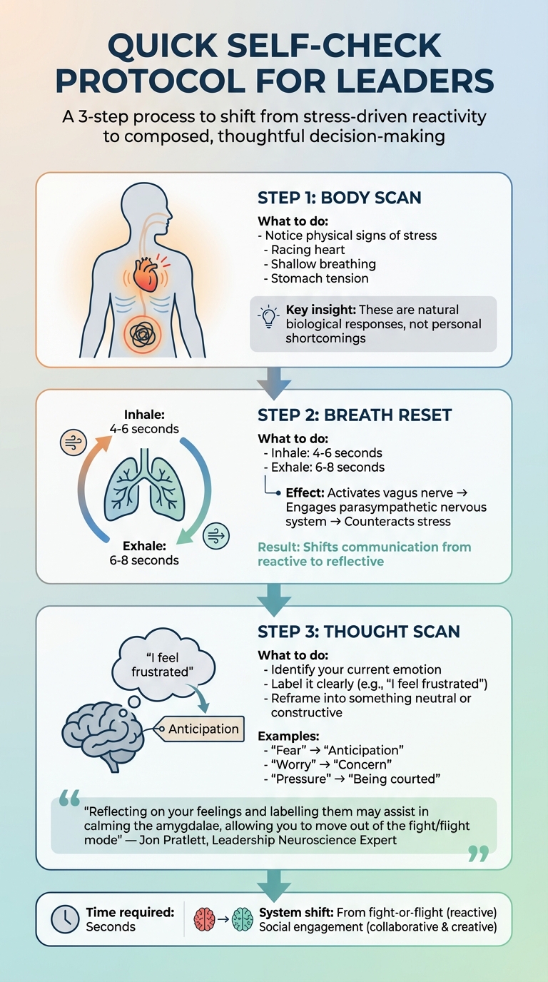3-Step Self-Check Protocol for Leaders Under Pressure