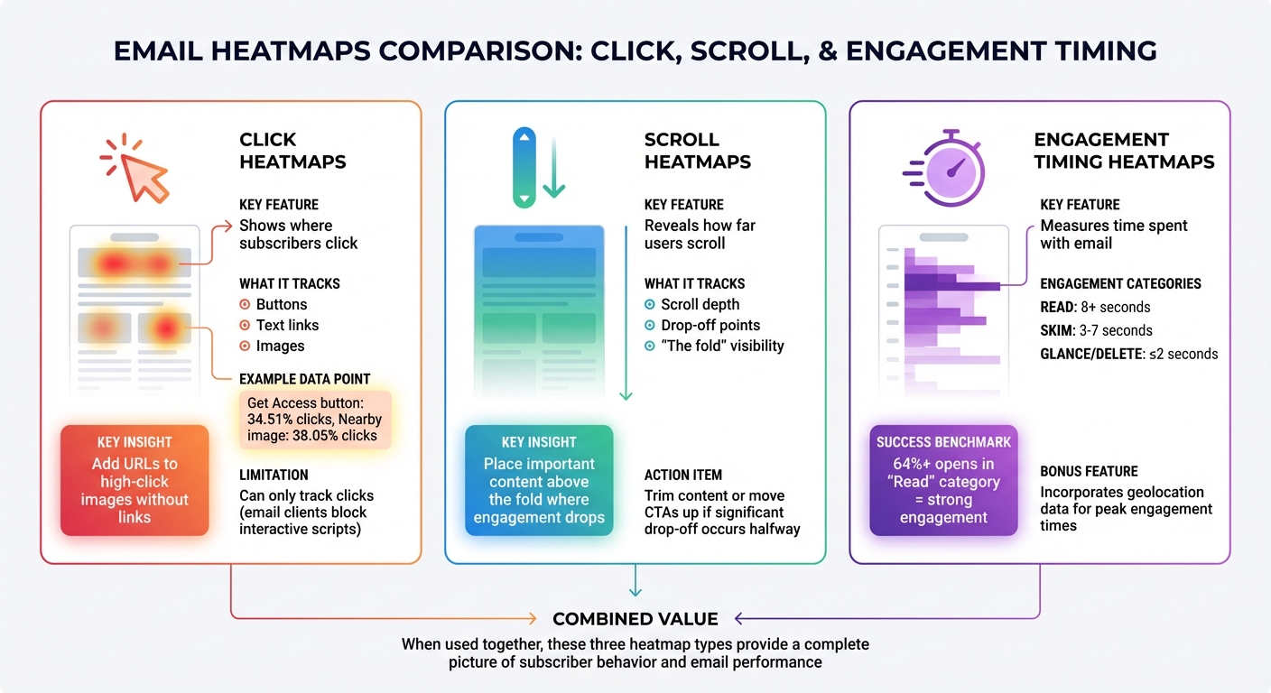 Three Types of Email Heatmaps and Their Key Insights