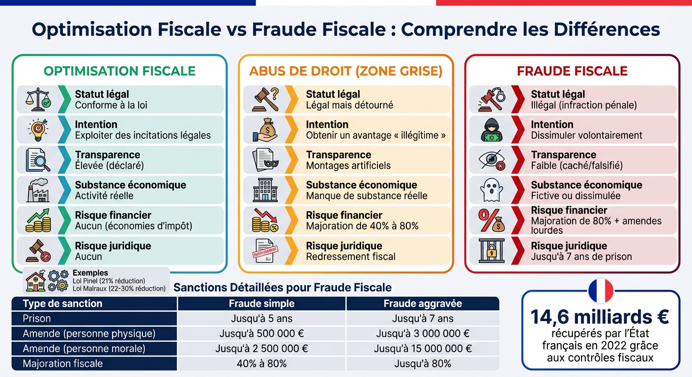 Tax Optimization vs Tax Evasion: Legal Differences and Penalties in France