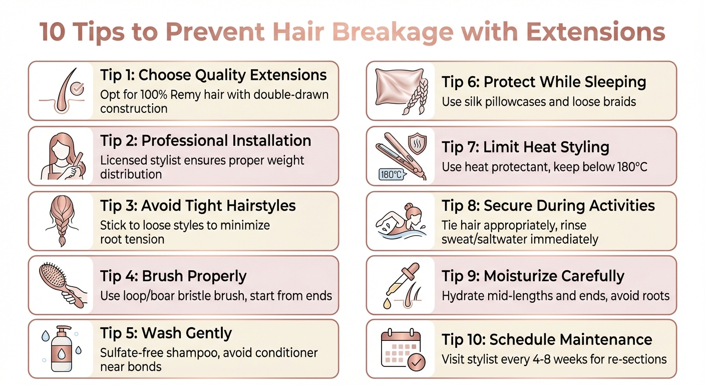 10 Essential Tips to Prevent Hair Extension Breakage