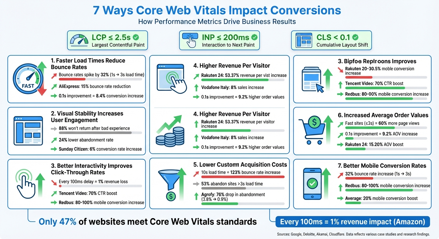 How Core Web Vitals Impact Conversion Rates: 7 Key Performance Metrics