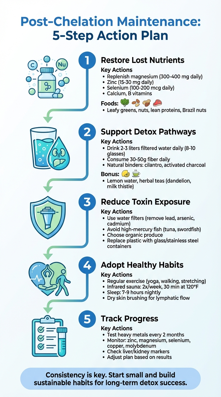 5-Step Post-Chelation Maintenance Plan for Long-Term Health