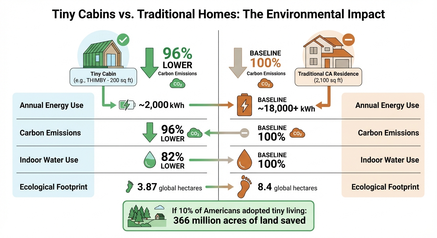 Tiny Cabins vs Traditional Homes: Environmental Impact Comparison