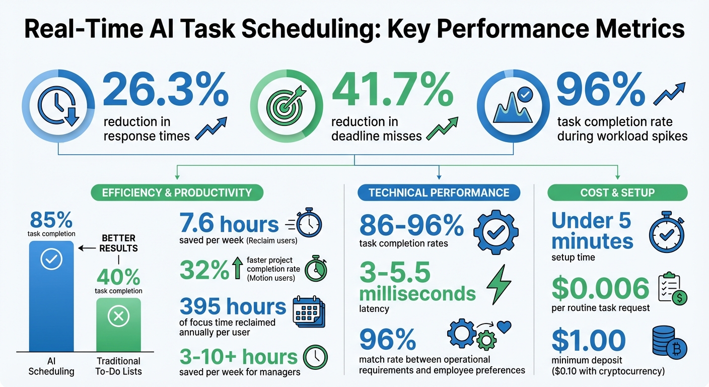 Real-Time AI Task Scheduling Benefits and Performance Statistics