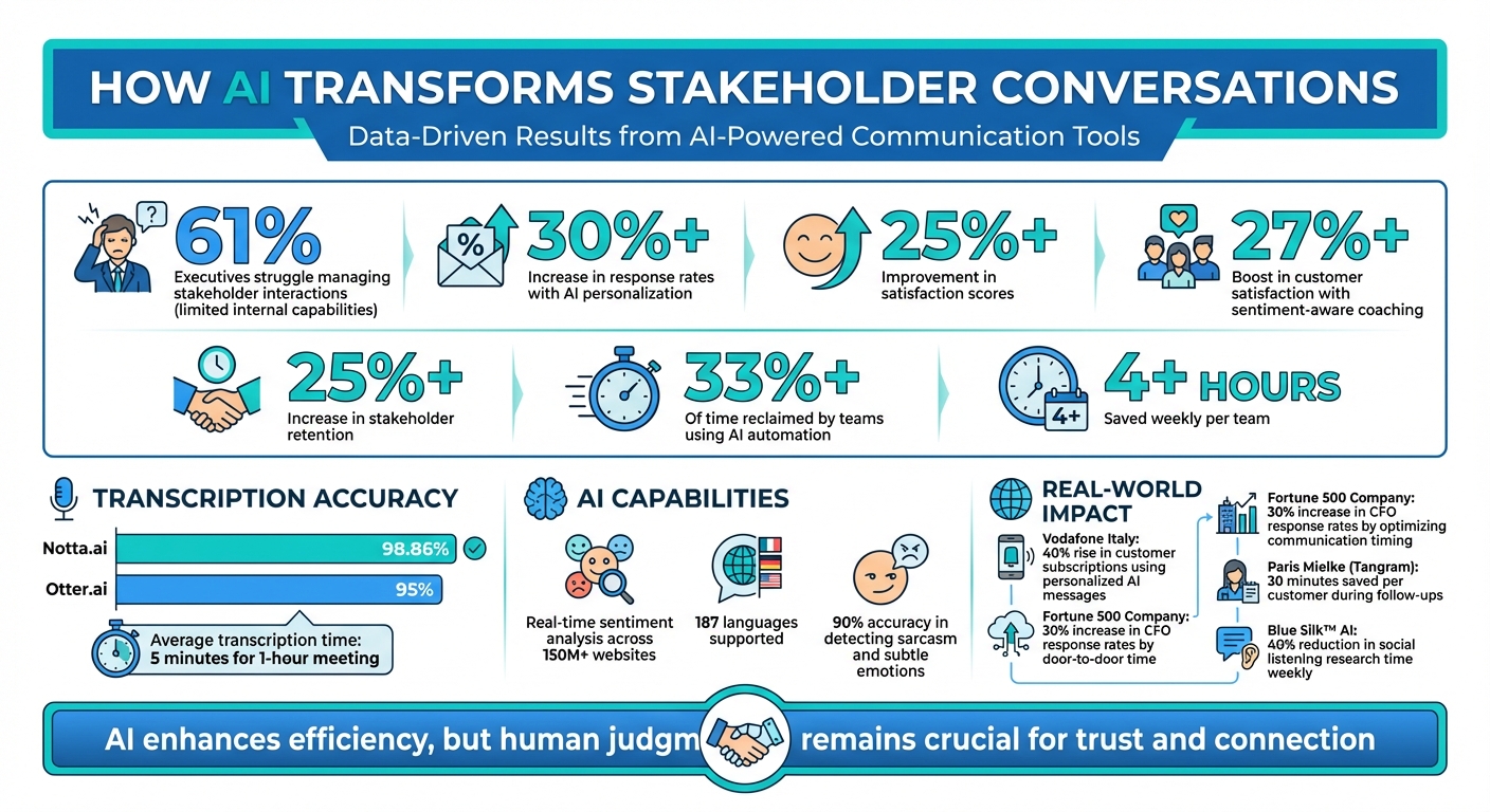 AI Impact on Stakeholder Communication: Key Statistics and Benefits