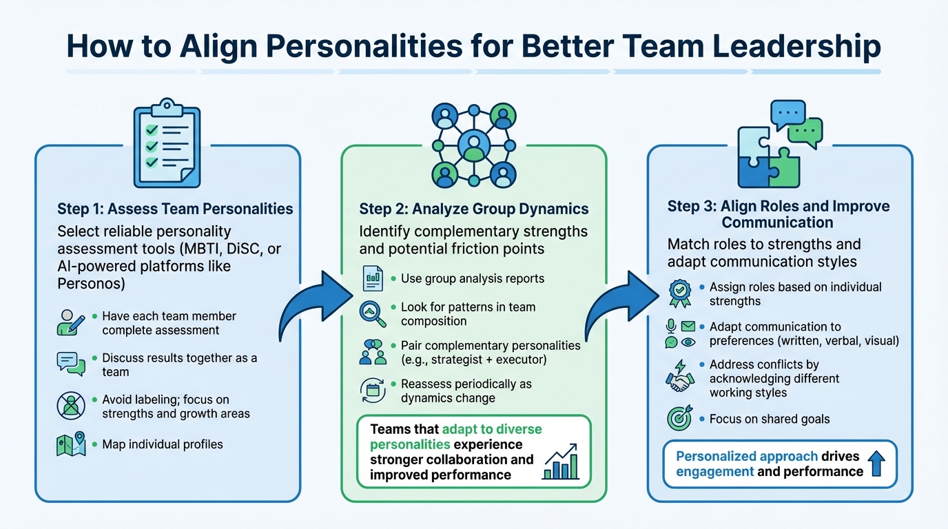 3-Step Process for Aligning Team Personalities to Improve Leadership
