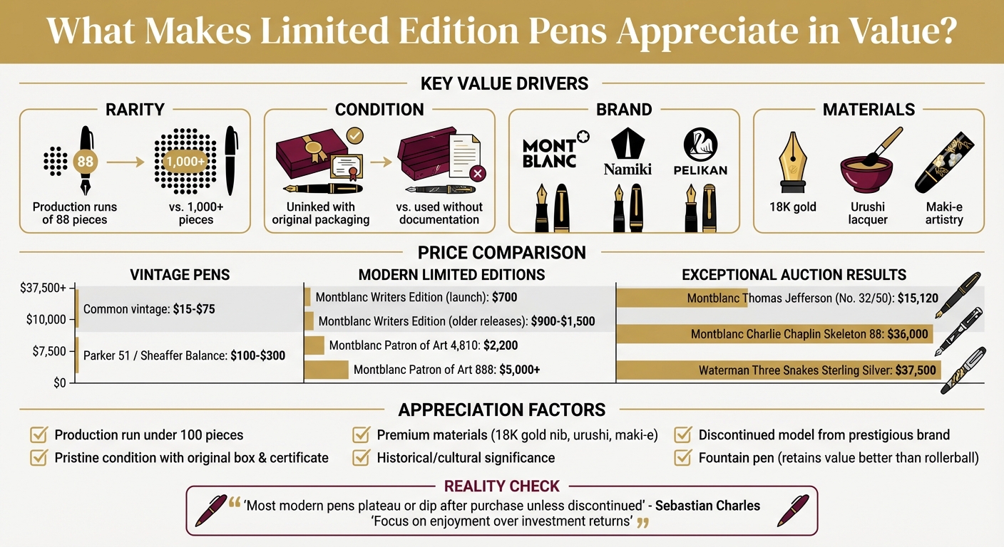 Factors That Determine Limited Edition Pen Value and Appreciation