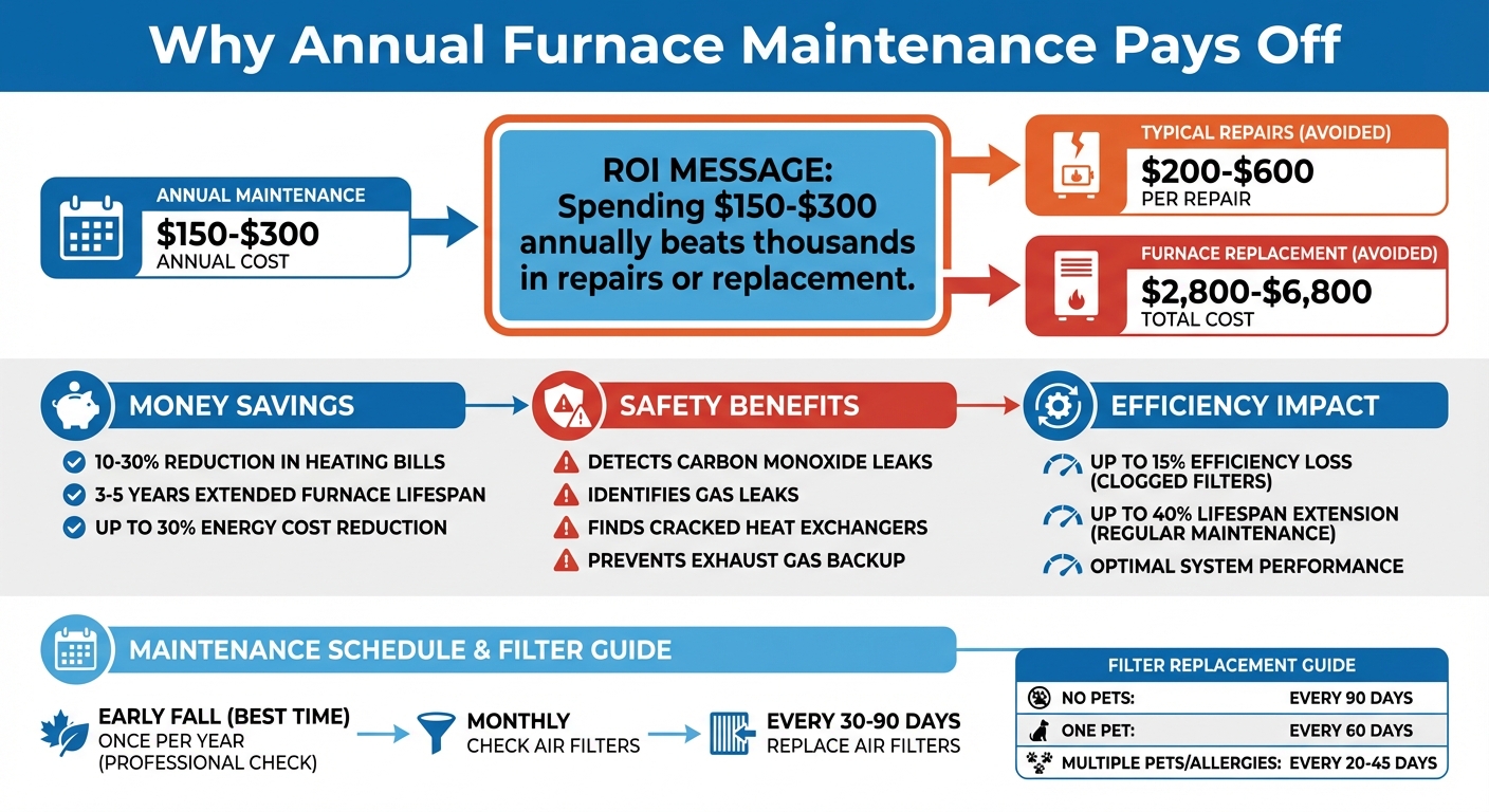 Annual Furnace Maintenance Cost Savings and Benefits