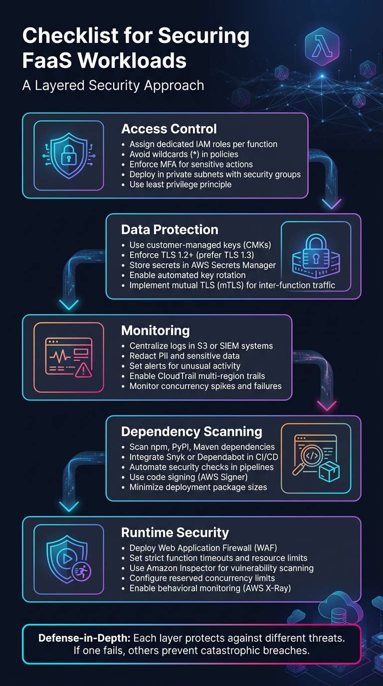 5-Layer Security Checklist for FaaS Workloads