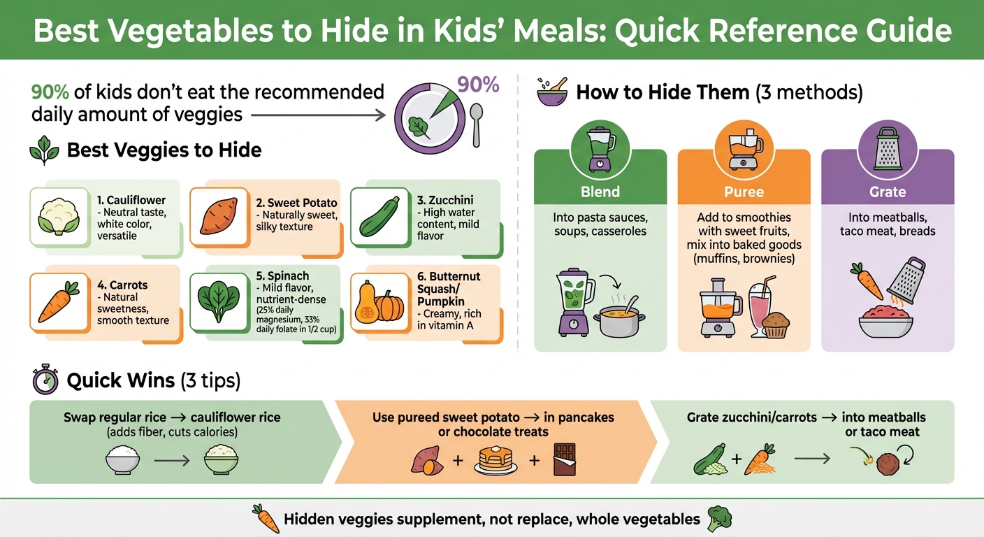 Best Vegetables to Hide in Kids' Meals and How to Use Them