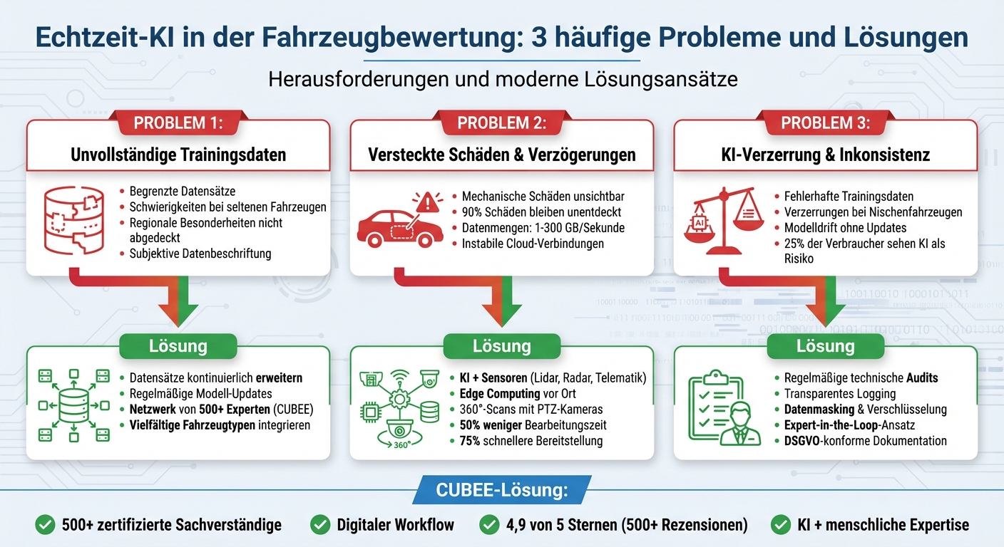 3 Hauptprobleme der Echtzeit-KI in der Fahrzeugbewertung und ihre Lösungen