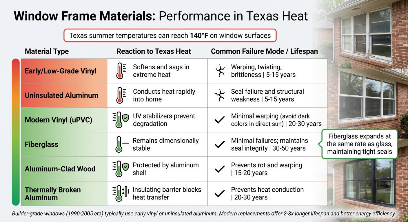 Builder-Grade vs Modern Window Materials Performance in Texas Heat