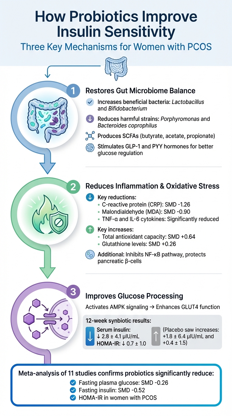 How Probiotics Improve Insulin Resistance in PCOS: 3 Key Mechanisms