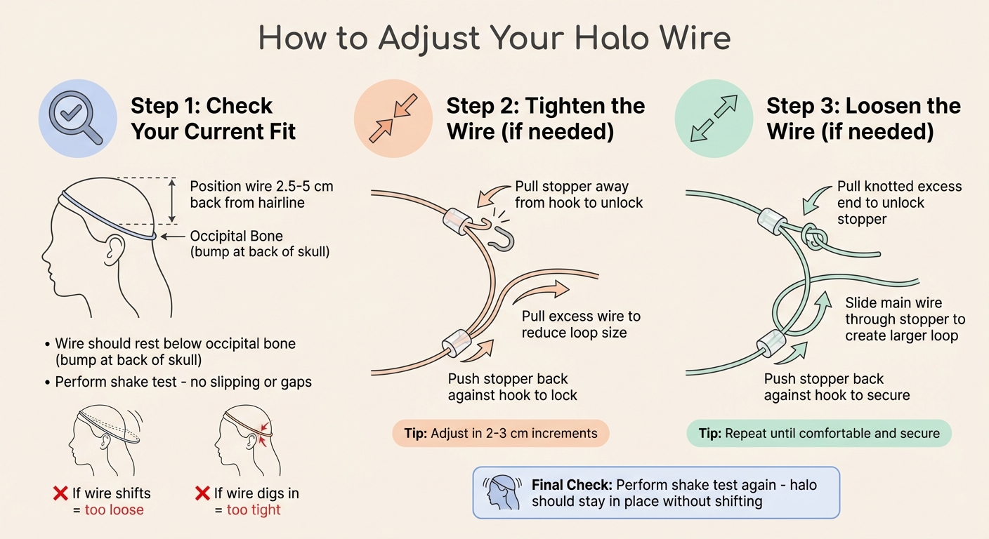 How to Adjust Halo Hair Extension Wire in 3 Steps