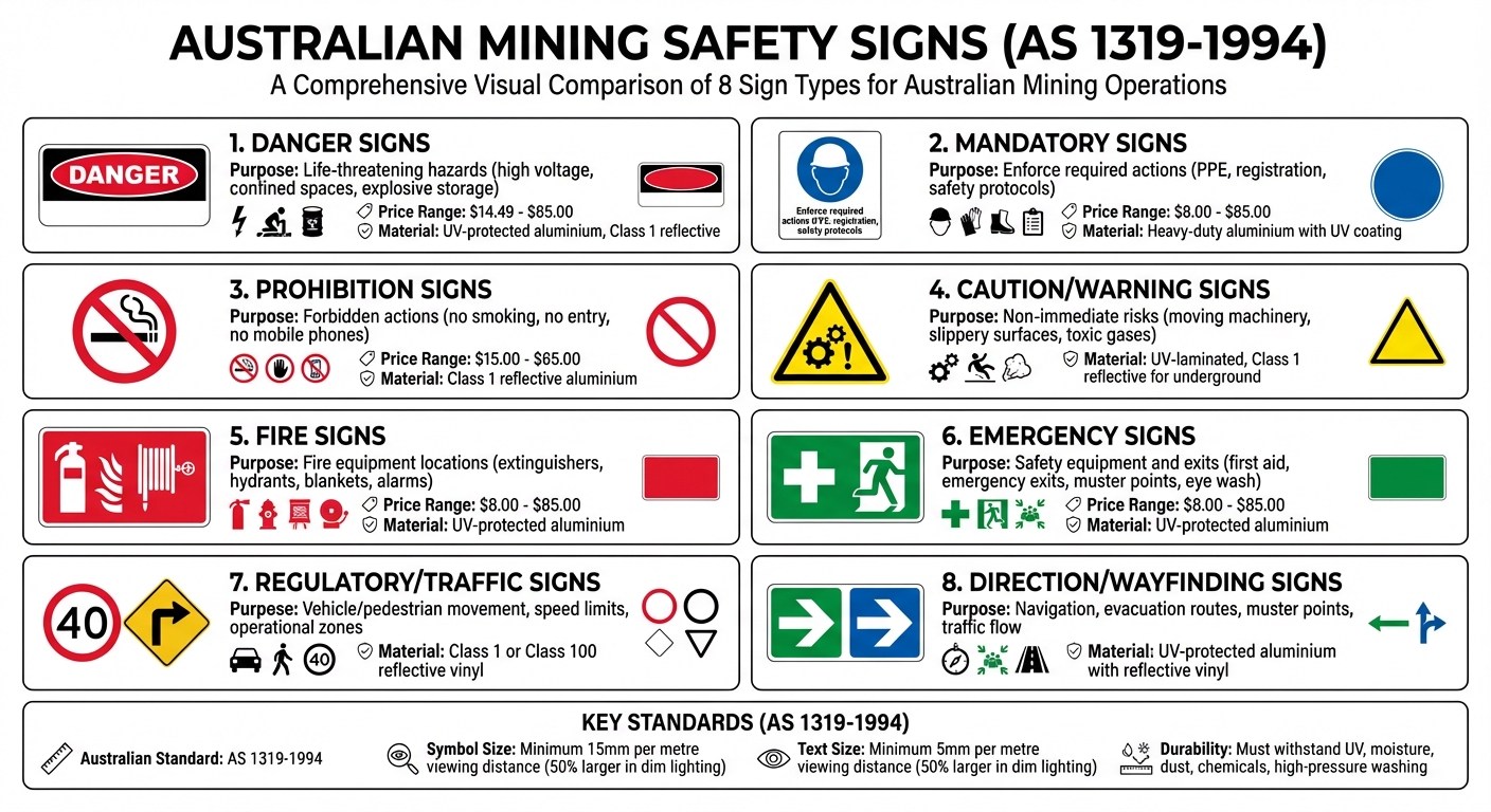 8 Types of Mining Safety Signs: Visual Guide to Colors, Symbols and Uses