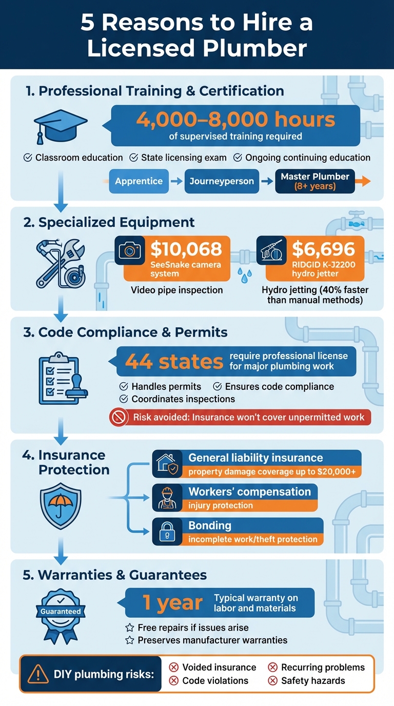 5 Key Benefits of Hiring a Licensed Plumber vs DIY