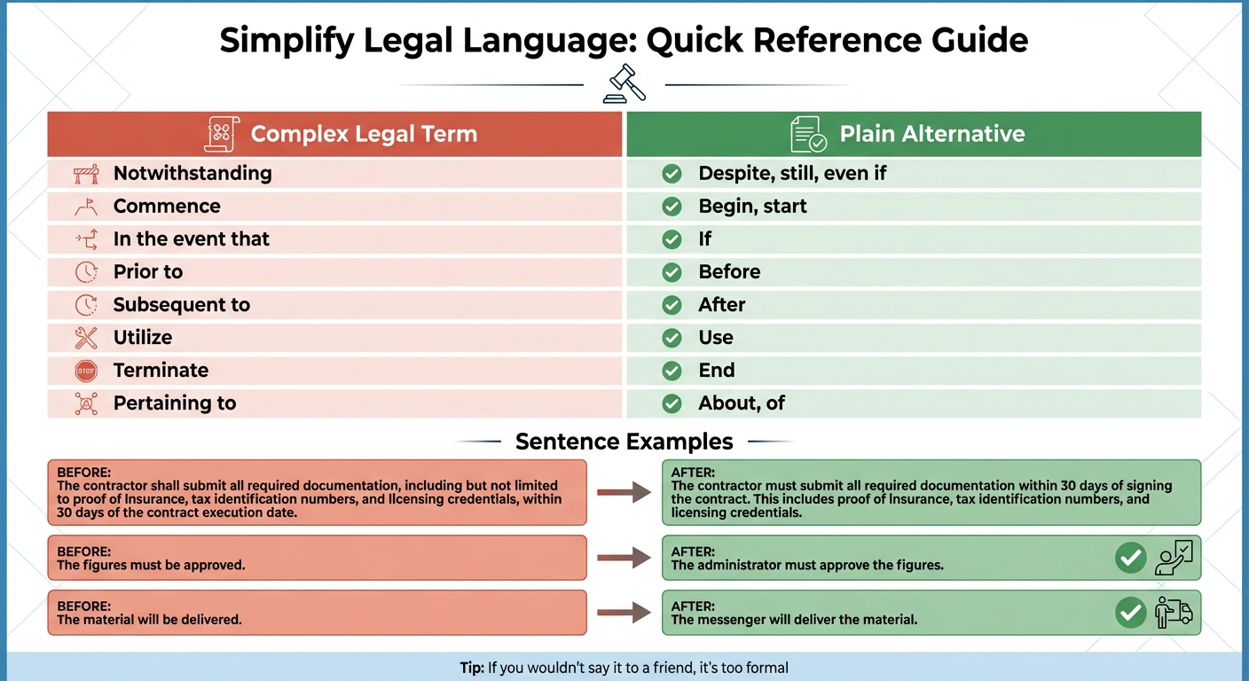 Legal Jargon vs Plain Language: Before and After Comparison