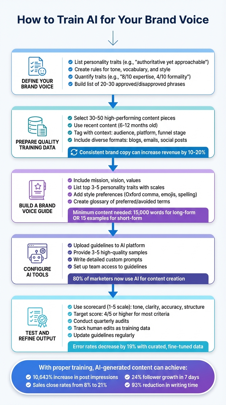 5-Step Process to Train AI for Brand Voice Consistency