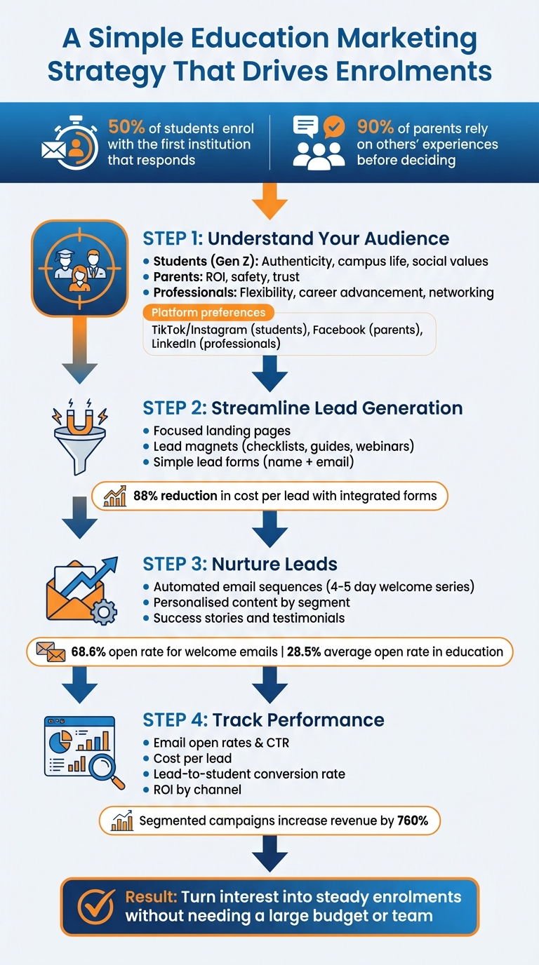 4-Step Education Marketing Strategy to Drive Enrolments