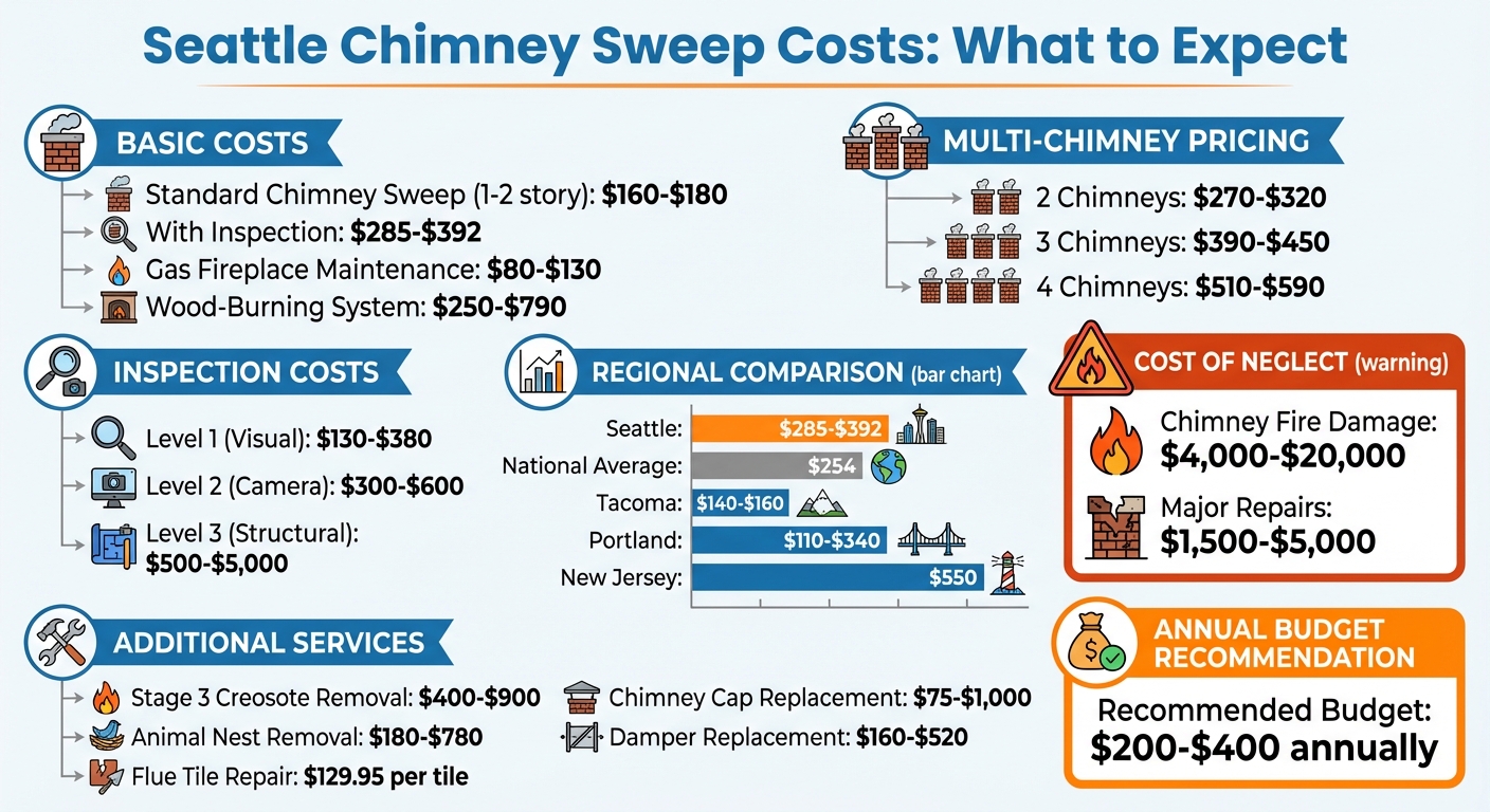 Seattle Chimney Sweep Costs: Complete Price Breakdown 2024