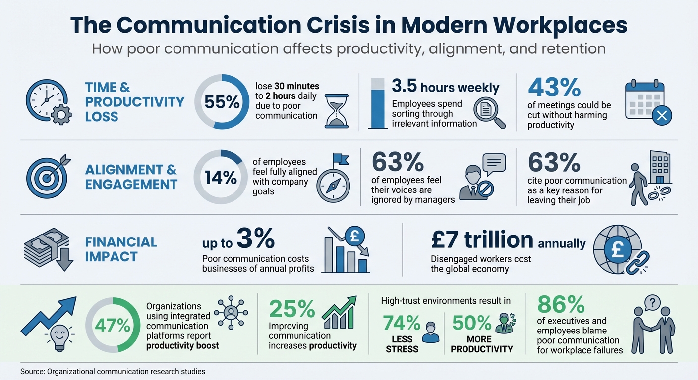 The Cost of Poor Communication in Organizations: Key Statistics