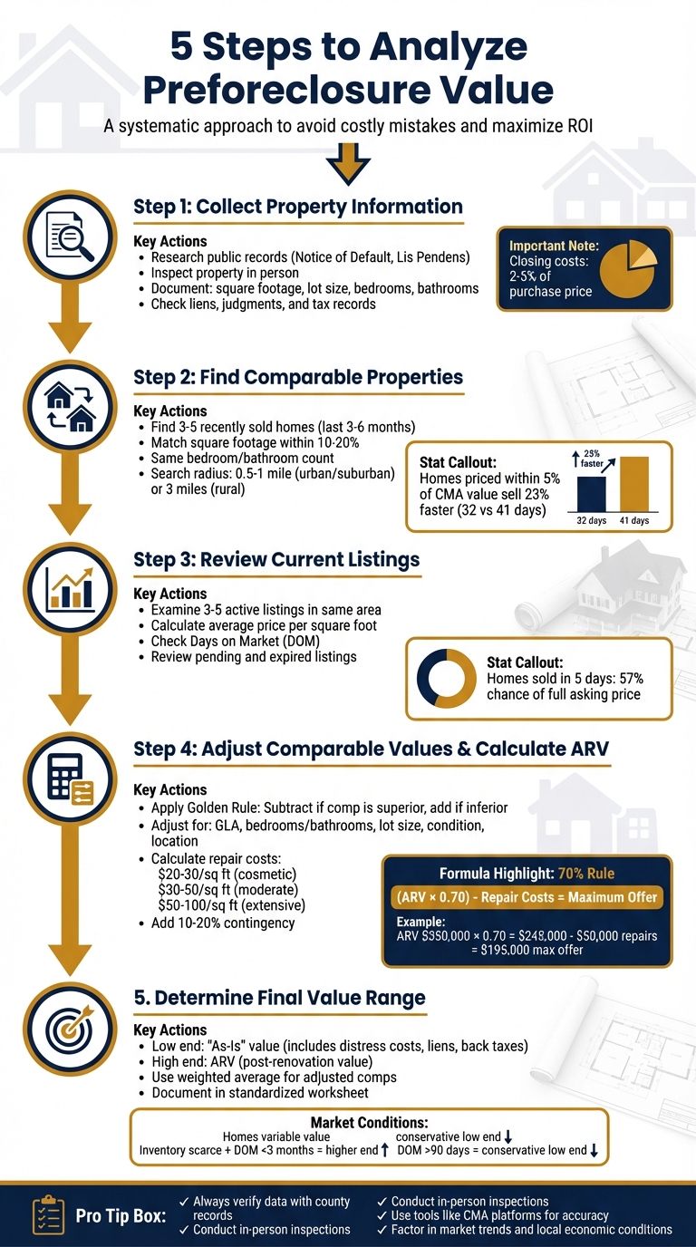 5-Step Process to Analyze Preforeclosure Property Value