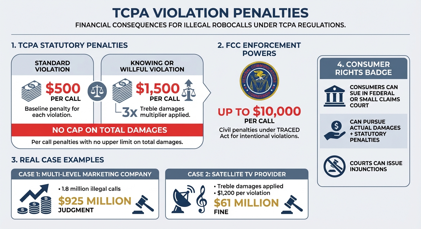 TCPA Robocall Penalties and Fines: What Telemarketers Face for Violations