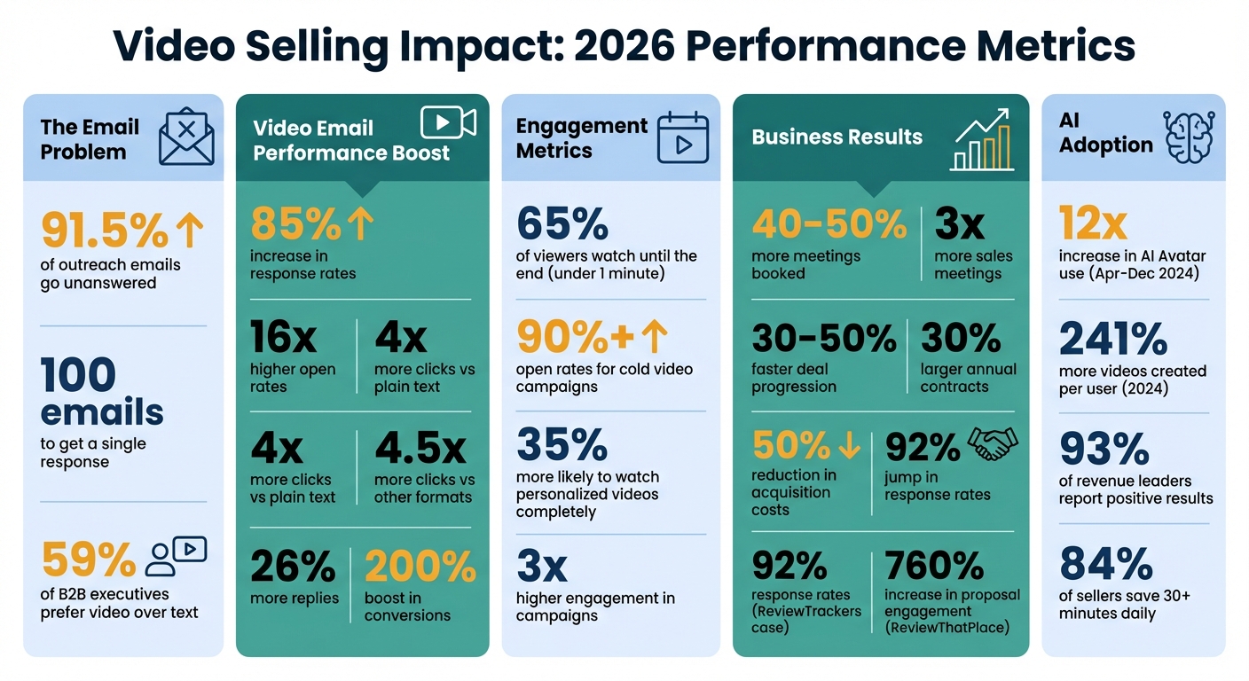 Video Selling Statistics and ROI: 2026 B2B Sales Performance Metrics