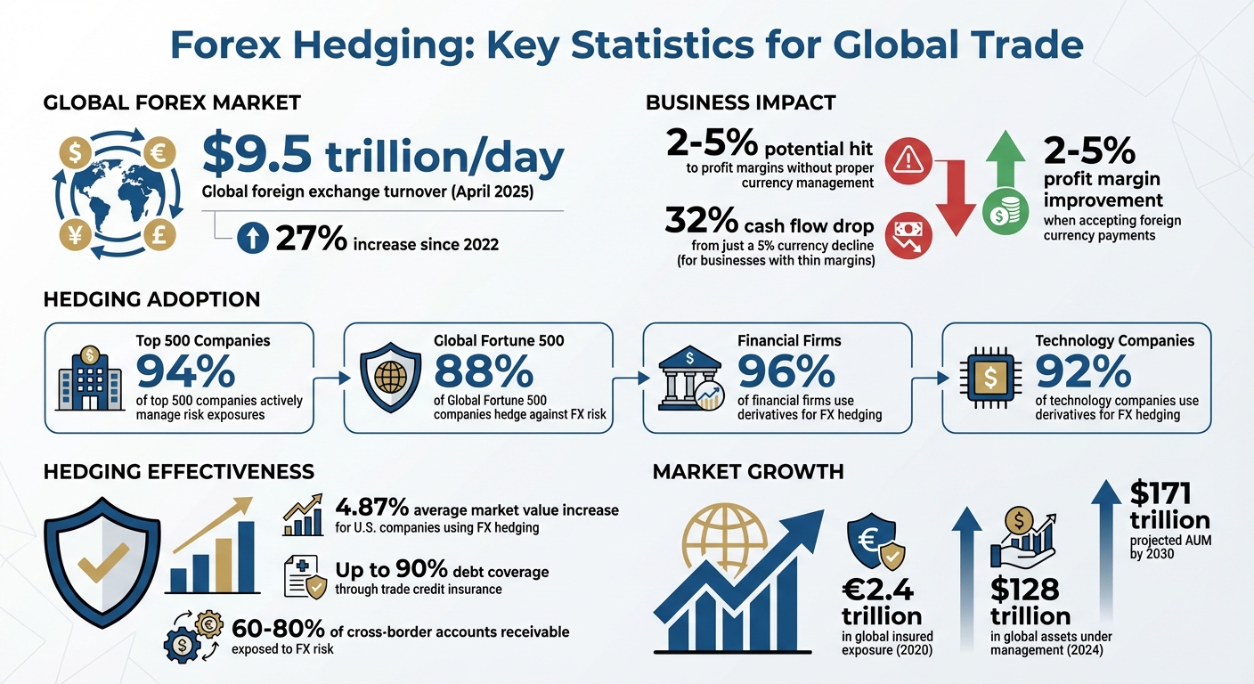 Forex Hedging Statistics: Impact on Global Trade and Business Profitability