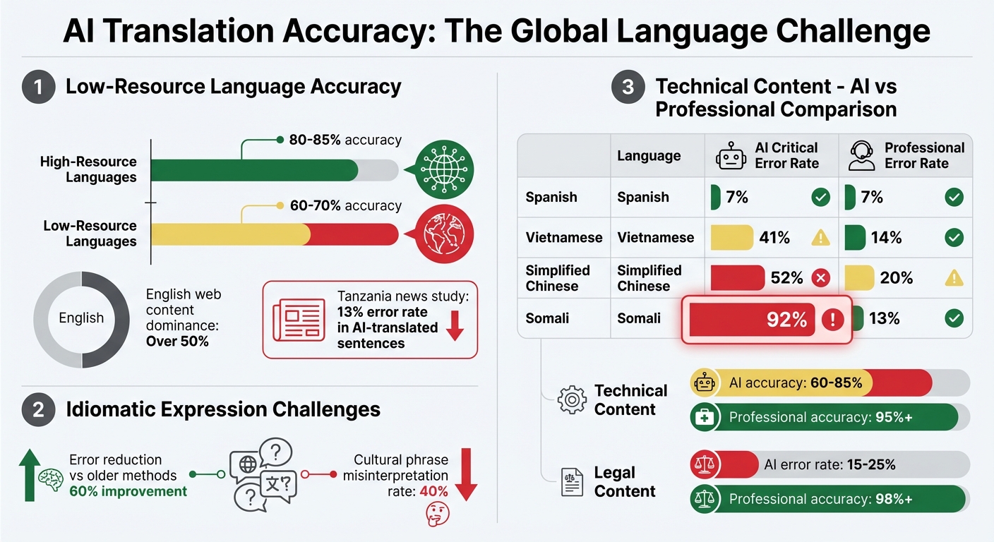 AI vs Professional Translation Accuracy Rates by Language
