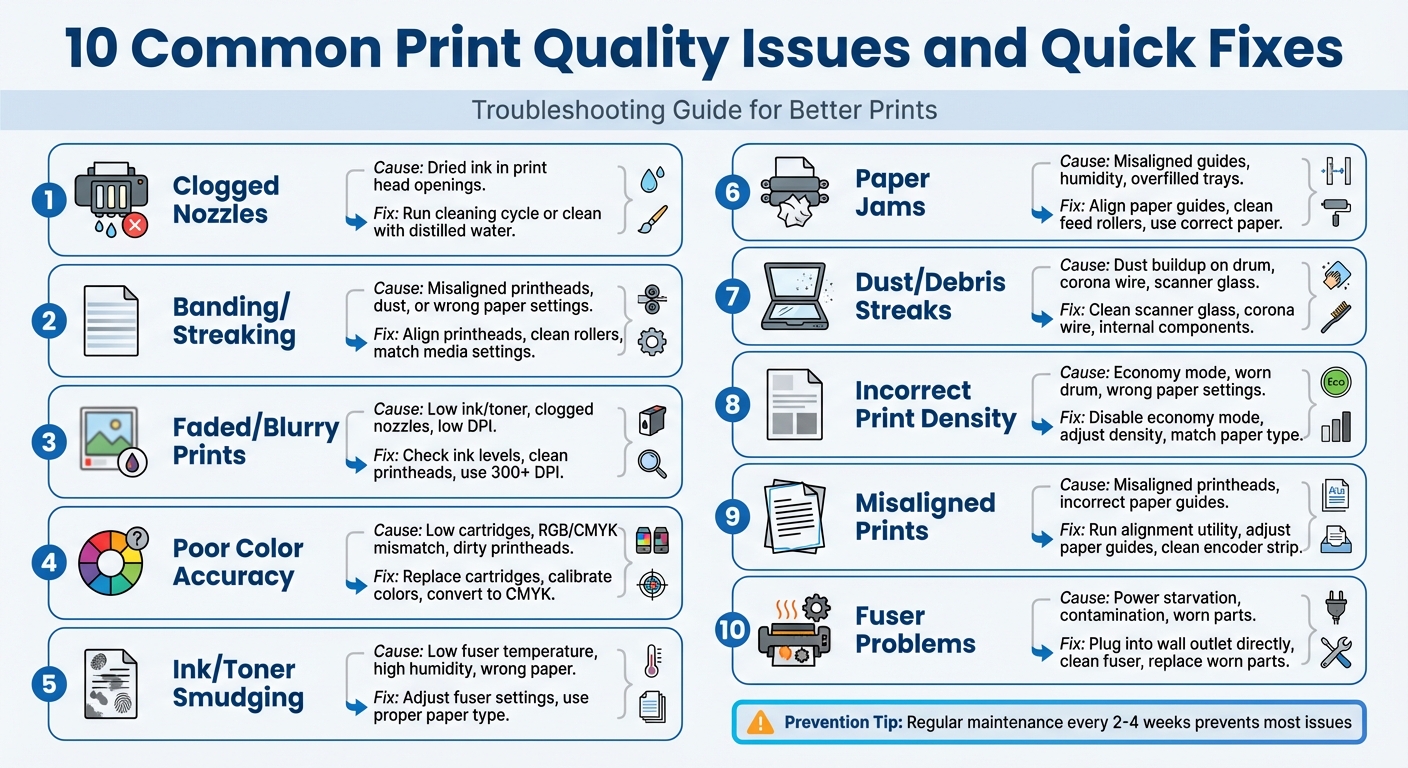 10 Common Print Quality Issues and Quick Fixes