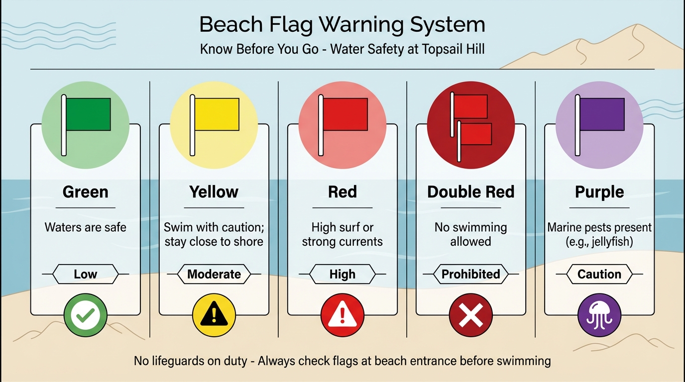 Topsail Hill Beach Flag Warning System Guide
