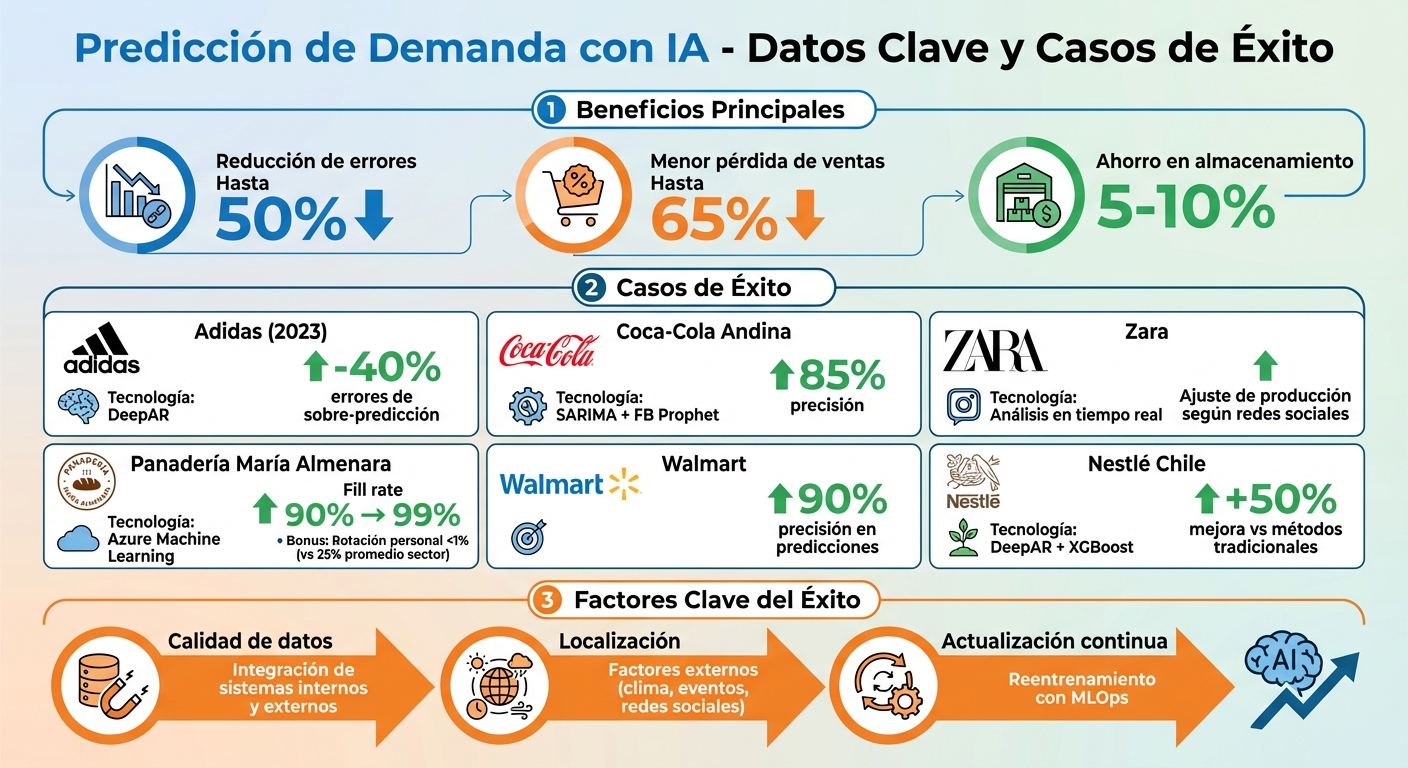 Beneficios y resultados de la predicción de demanda con IA en empresas