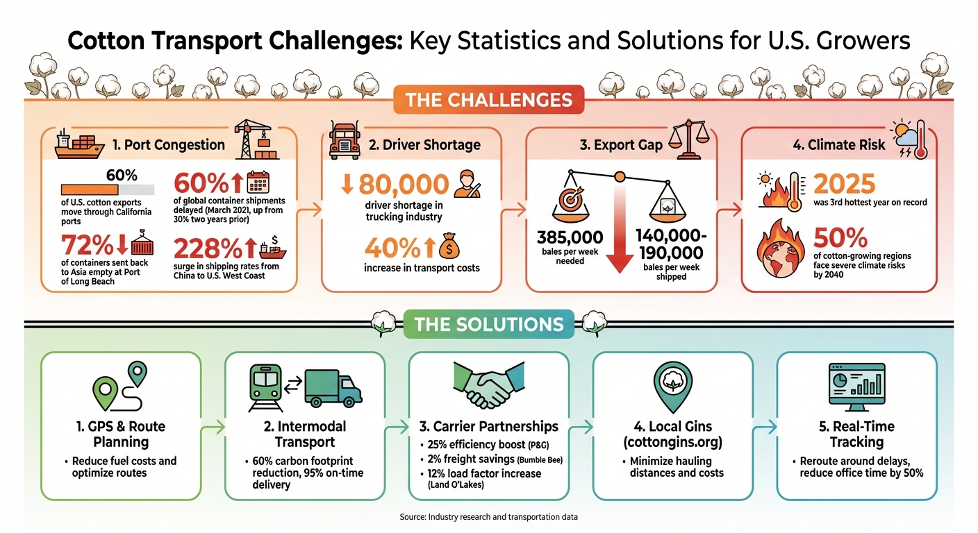 Cotton Transport Challenges: Key Statistics and Solutions for U.S. Growers