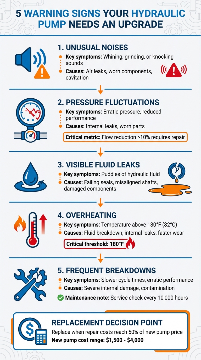 5 Warning Signs Your Hydraulic Pump Needs Replacement
