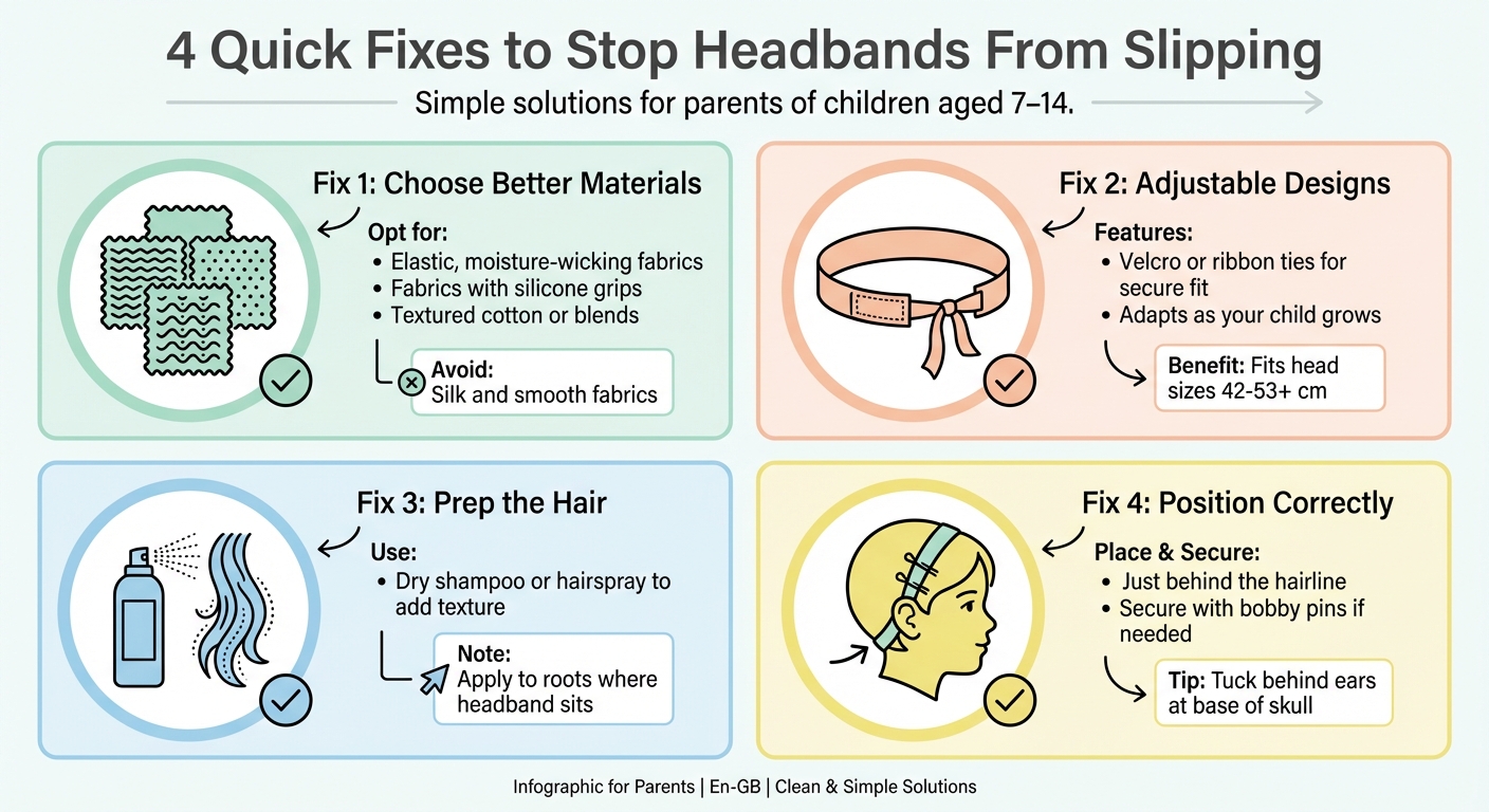 4 Quick Fixes to Stop Children's Headbands From Slipping